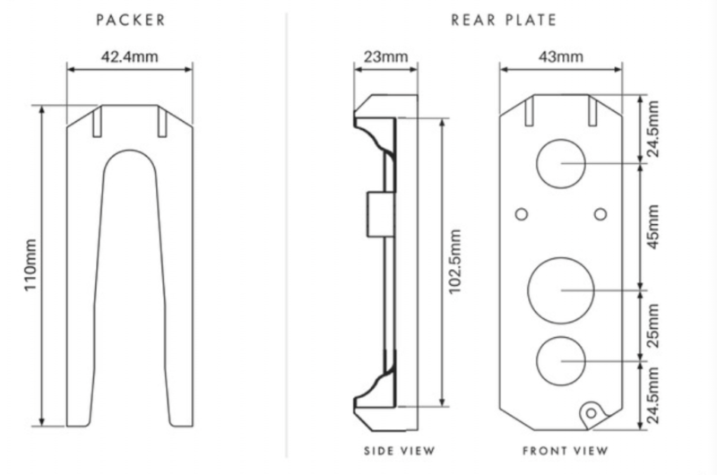 FACEMOUNT Spigot - Square - Tiltable - Image 3