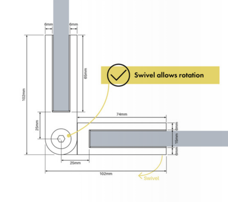 Swivel Clamp  (90º - 180º) - Image 2