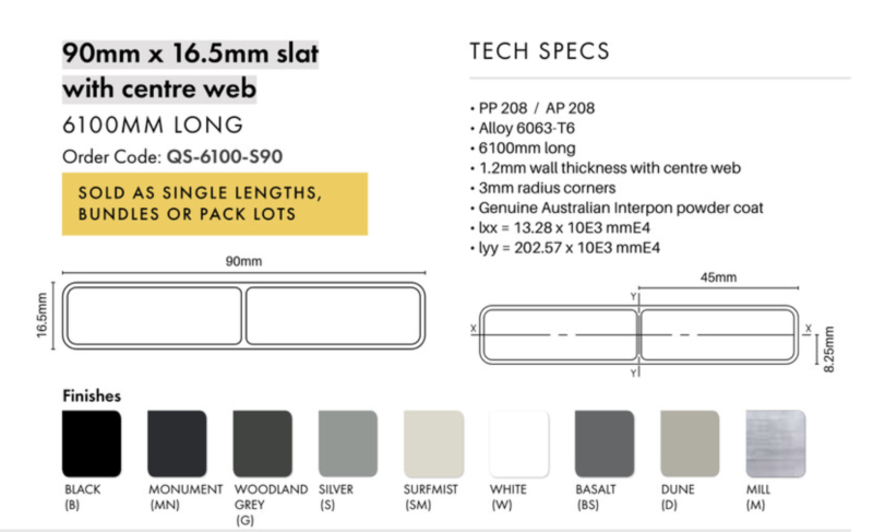 QuickScreen – Centre Web – 90 x 16.5mm x 6.1m – Centre web – B - Image 2