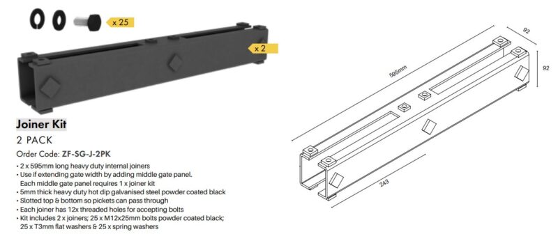 Sliding Gate Kit 1790H x 4260W - Image 3