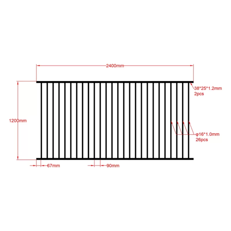 PoolSafe Cream Panel - 1200H x 2400W - Aluminium - Image 2