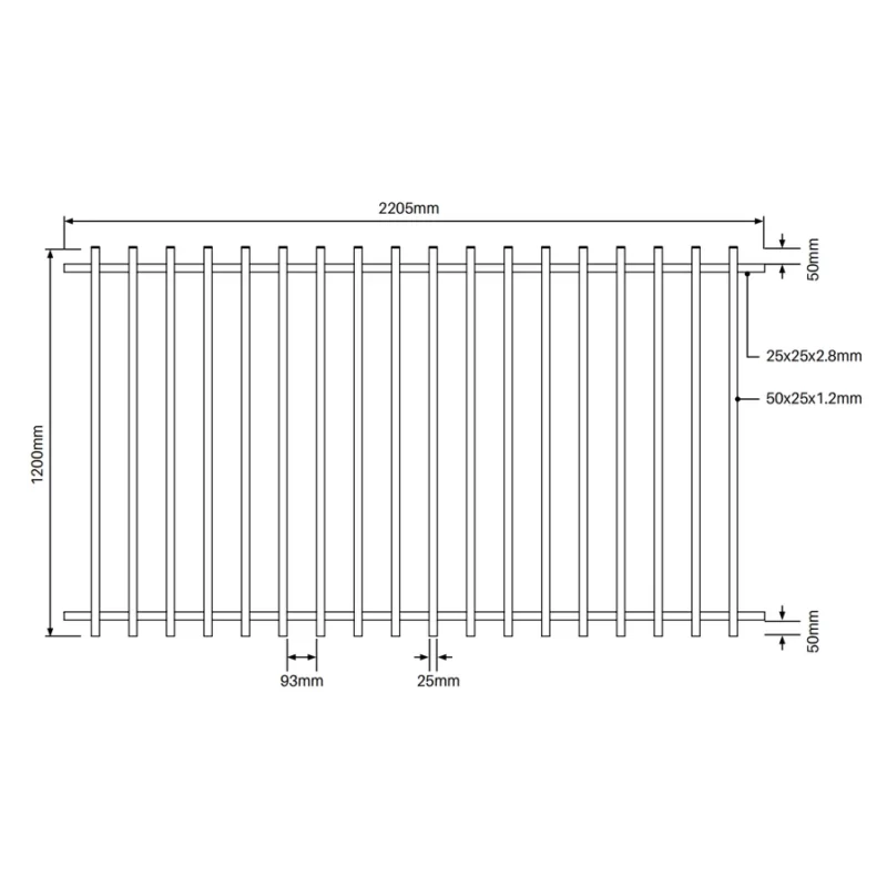 PoolSafe BARR Panel - 1200H x 2205W - Aluminium - White - Image 2