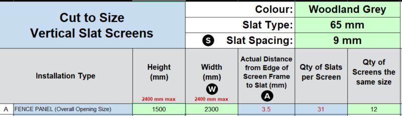 CTS 65mm Vertical Slat Fence- Woodland Grey  - Phil - Image 2